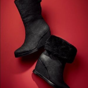 EUC Eileen Fisher shearling boot Sz 10